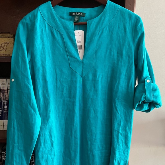Lauren Ralph Lauren Tops - 💚NWT. Beautiful summer tunic 🏖 💚